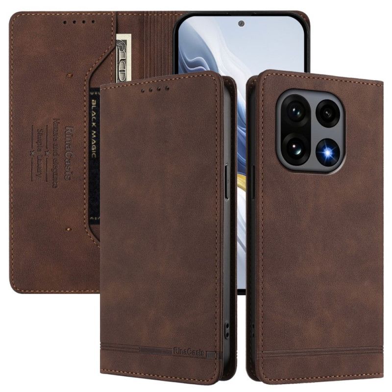 Kožené Pouzdro Folio Oneplus 15 Prémiový Rfid Design