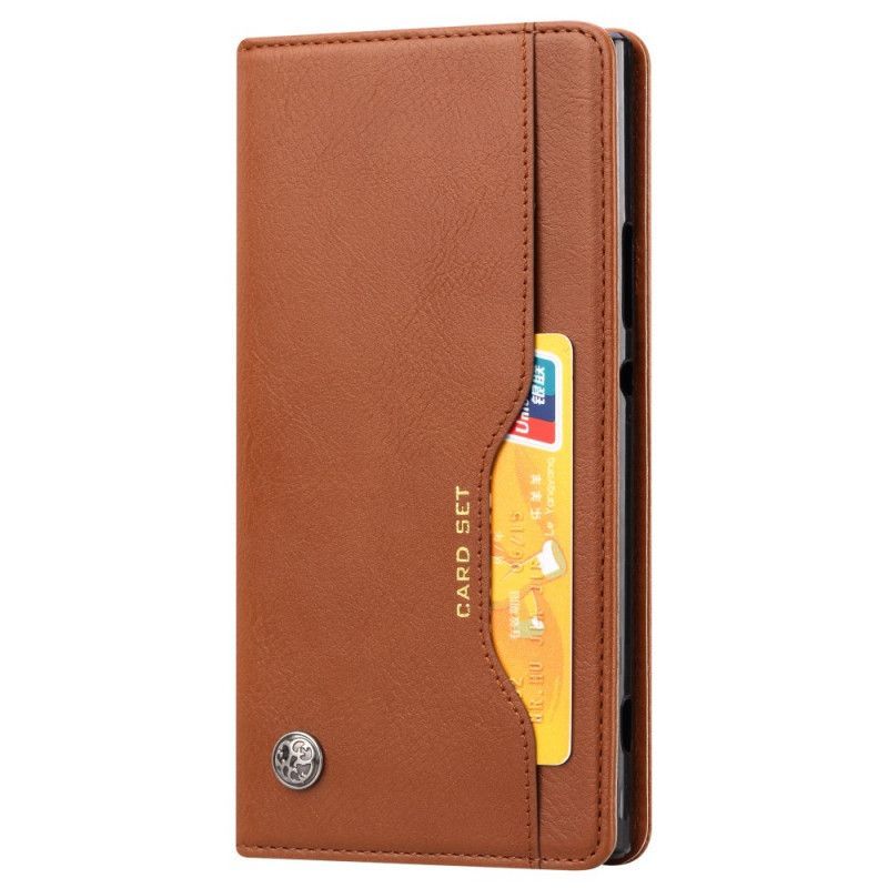 Kožené Pouzdro Folio Oneplus 7t Pro Držák Na Karty Z Umělé Kůže