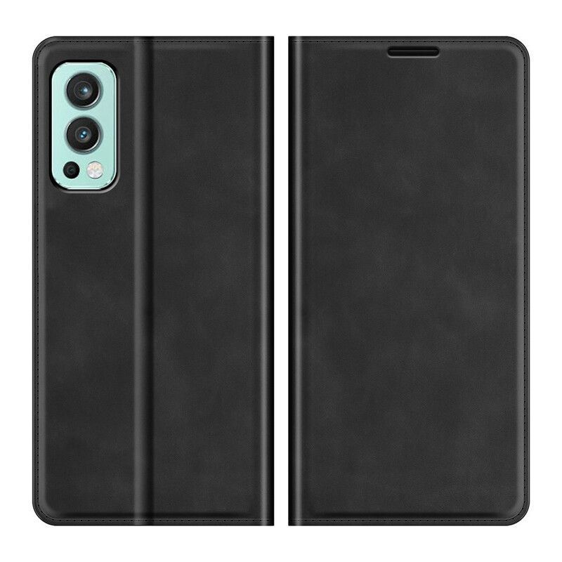 Kožené Pouzdro Folio Oneplus Nord 2 5g Dotek Pokožky