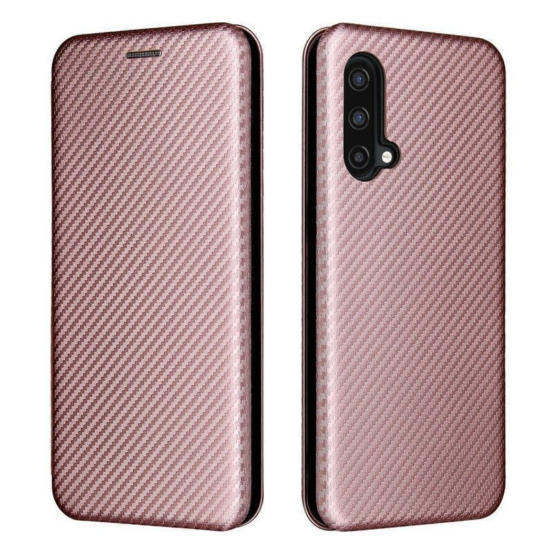 Kožené Pouzdro Folio Oneplus Nord Ce 5g Barevný Karbonový Silikon