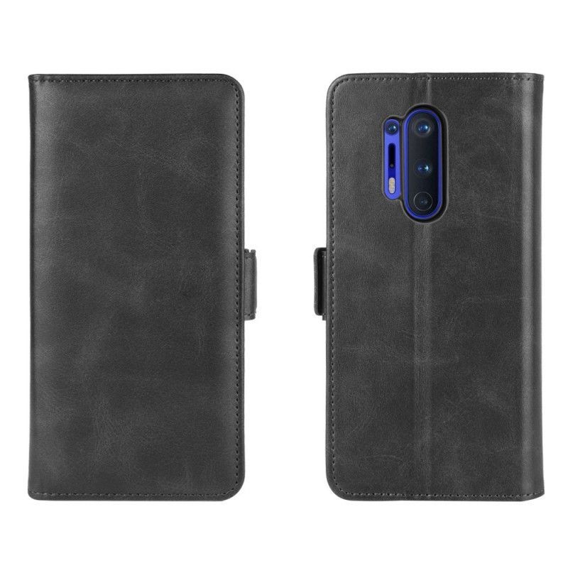 Kožené Pouzdro Na Oneplus 8 Pro Dvojitá Klapka