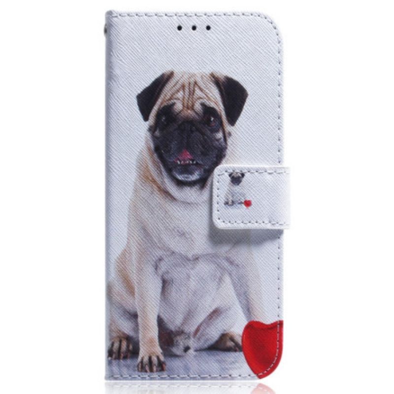 Kožené Pouzdro Na OnePlus Nord 2T 5G Na Lana Strappy Mops Pes