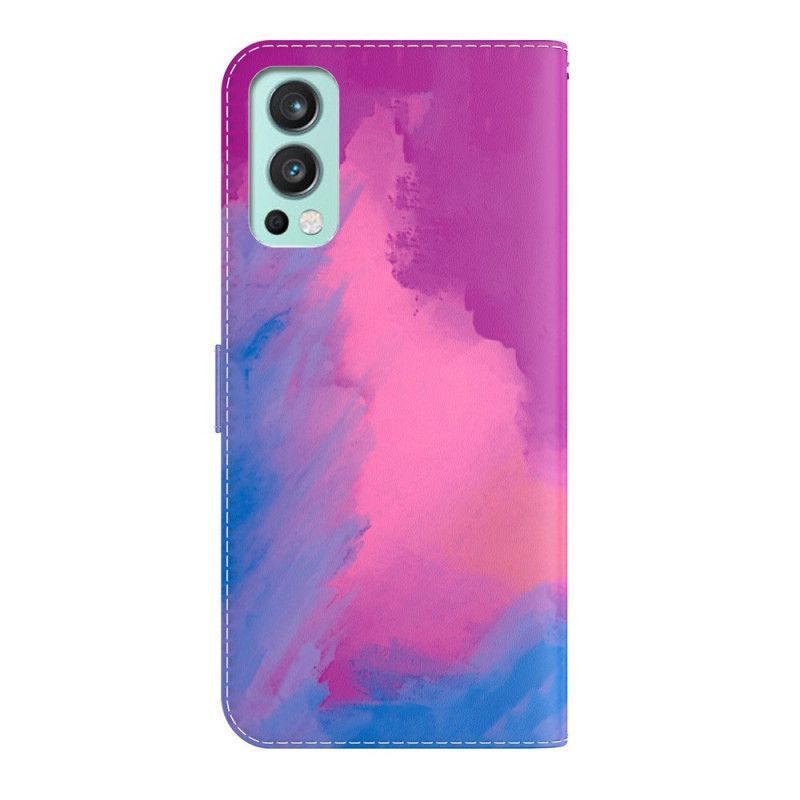 Kožené Pouzdro Oneplus Nord 2 5g Akvarel