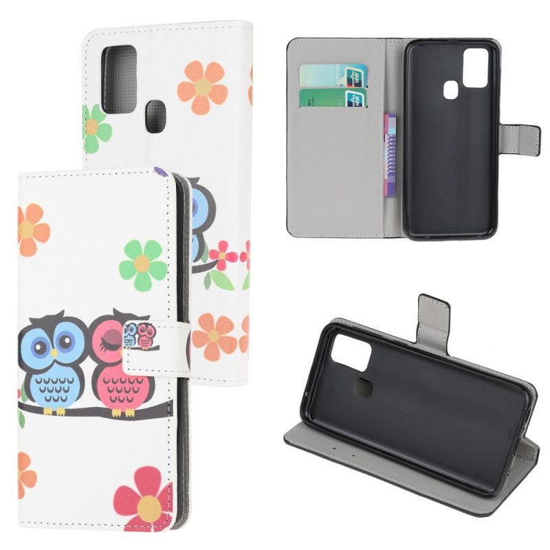 Kožené Pouzdro Oneplus Nord N100 Pár Sov