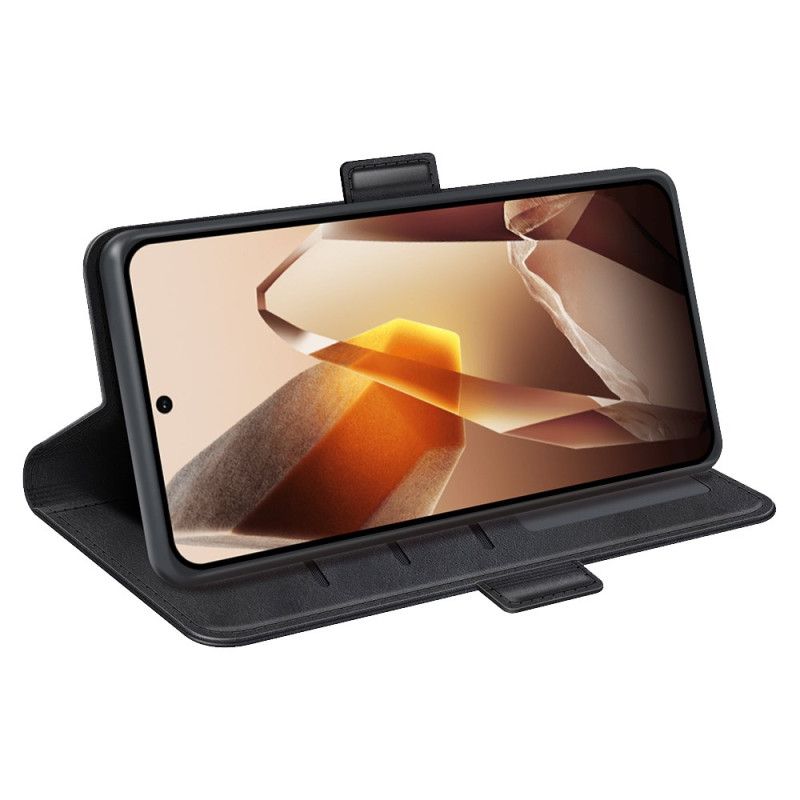 Kožený Kryt Na Oneplus 13 Dvojitá Spona