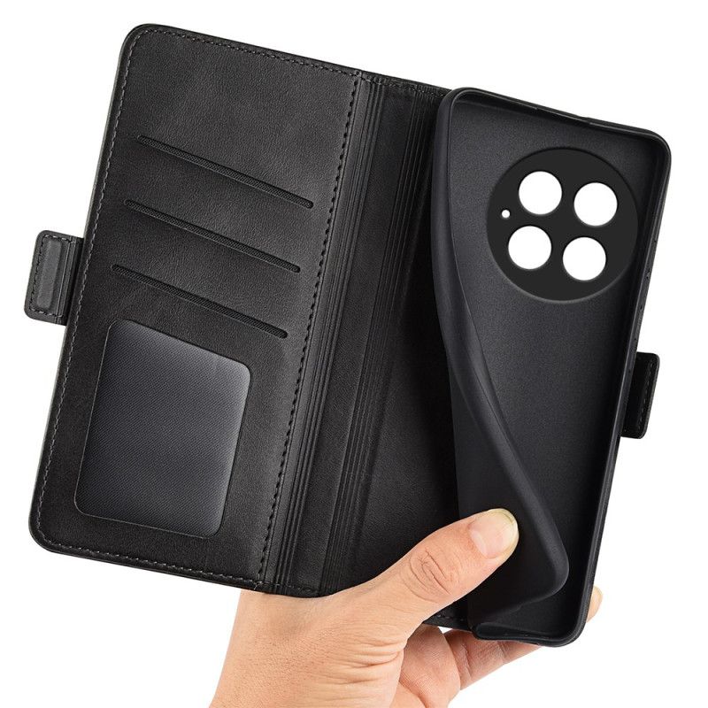 Kožený Kryt Na Oneplus 13 Dvojitá Spona