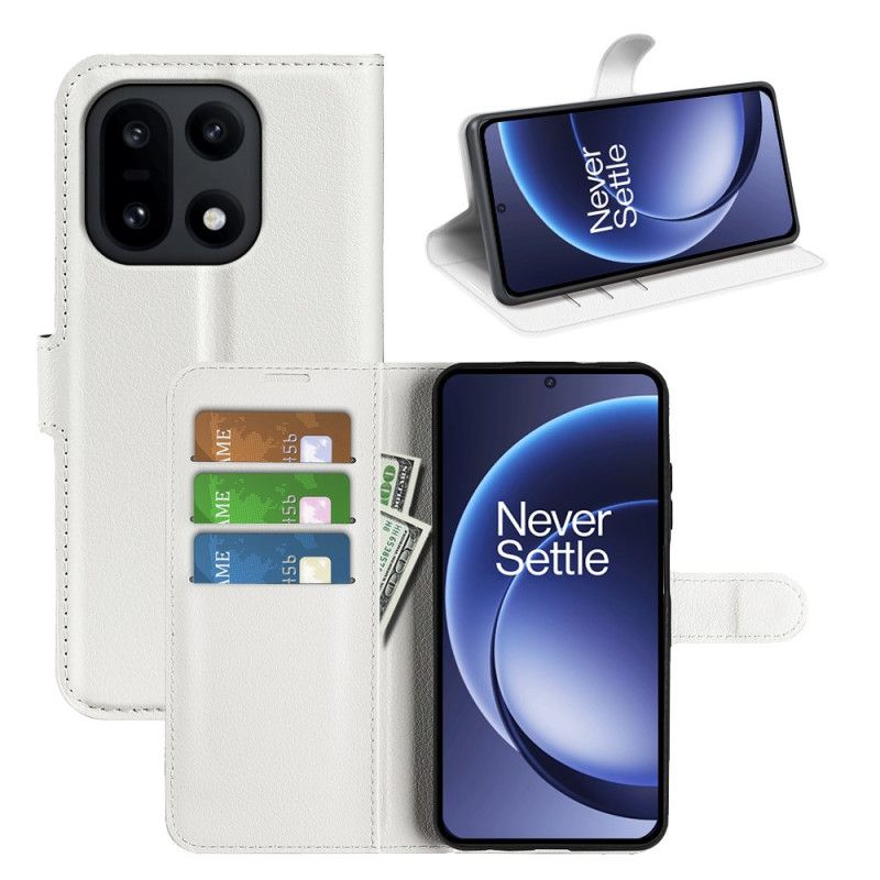 Kožený Kryt Na Oneplus 15 Umělá Kůže Liči