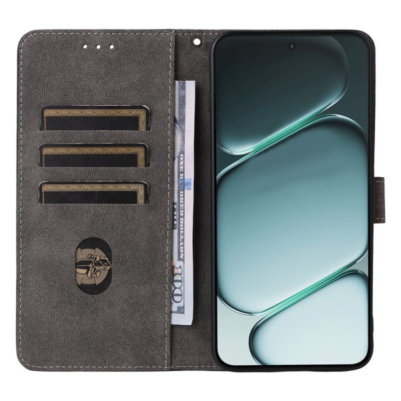 Kožený Kryt Na Oneplus 15r Blokování Rfid Semišový Efekt