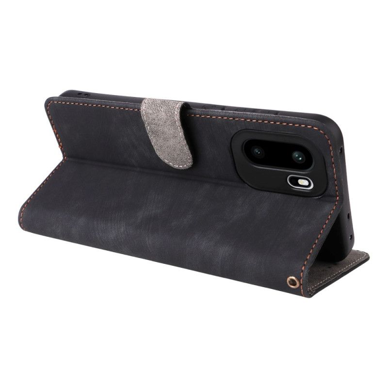 Kožený Kryt Na Oneplus 15r Blokování Rfid Semišový Efekt