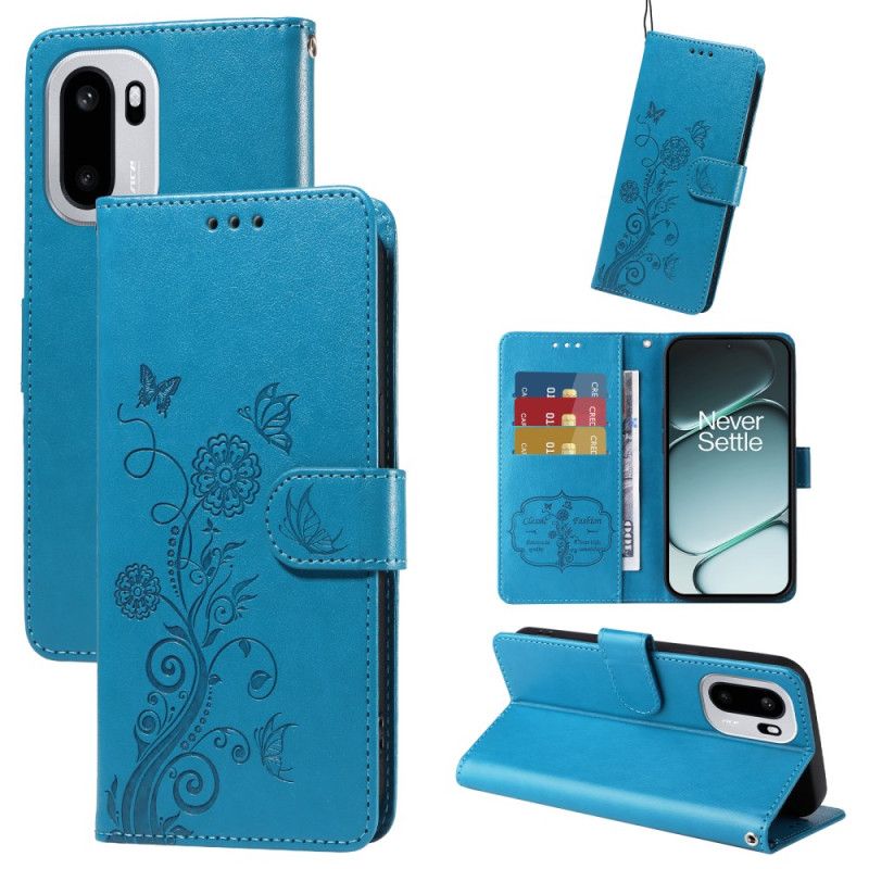 Kožený Kryt Na Oneplus 15r Květinový Vzor