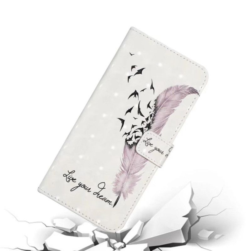 Kožený Kryt Na Oneplus Nord 4 3d Růžové Pírko