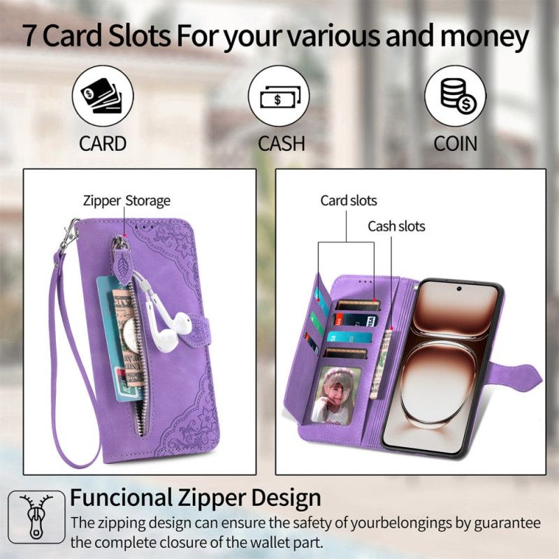 Kožený Kryt Na Oneplus Nord 4 Krajkový Vzor