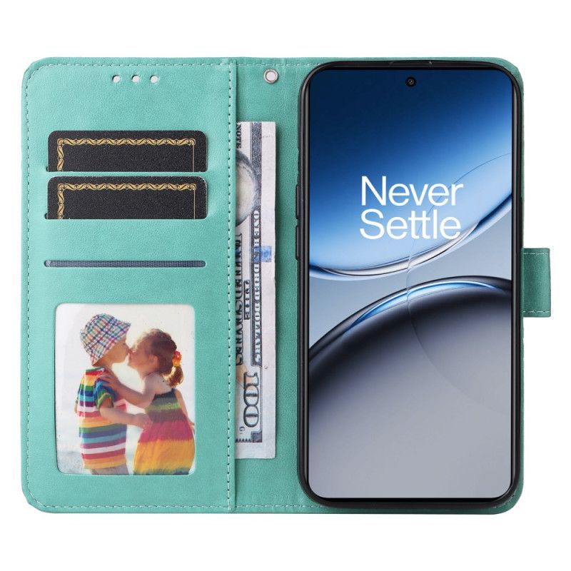 Kožený Kryt Na Oneplus Nord 4 Řemínek S Slunečnicovým Vzorem