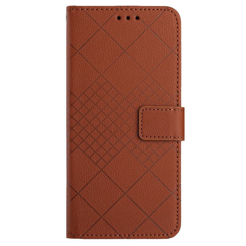 Kožený Kryt Oneplus 12r Strappy Diamonds