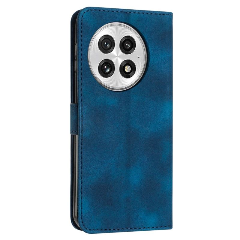 Kožený Kryt Oneplus 13 Pruhy S Efektem Semiše