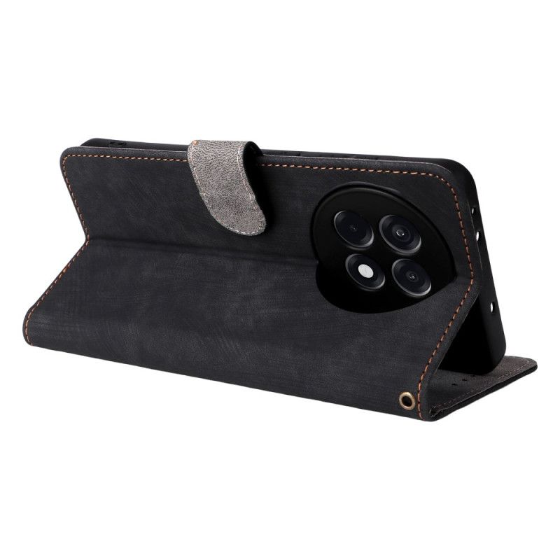 Kožený Kryt Oneplus 13r Kožený Efekt S Rfid Blokováním A Popruhem