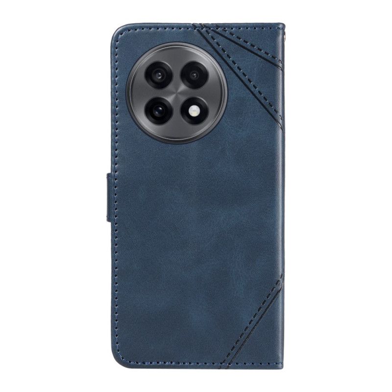 Kožený Kryt Oneplus 13r Geometrický Design