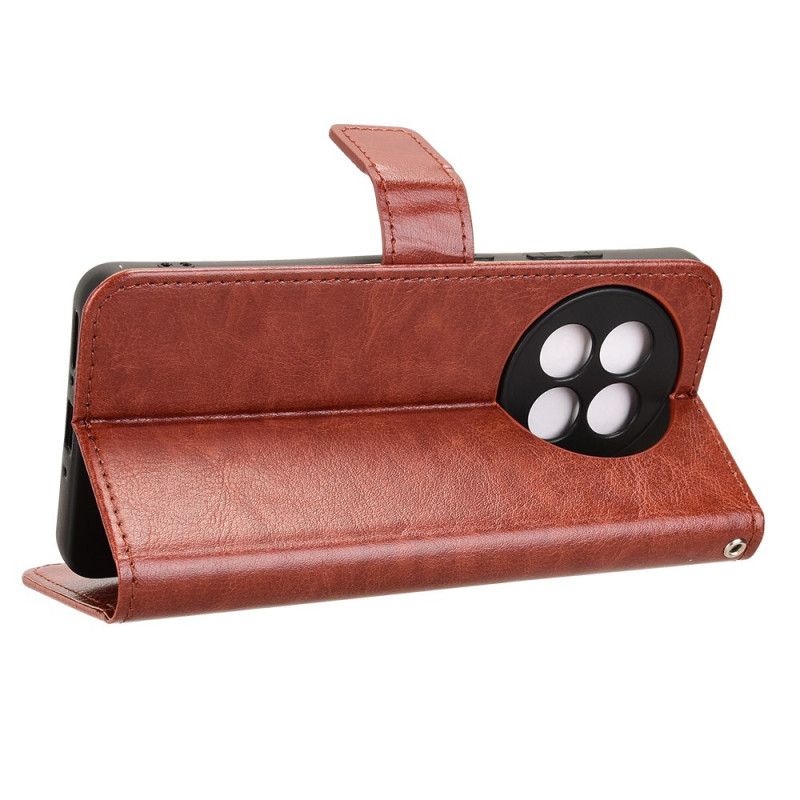 Kožený Kryt Oneplus 13r Okázalá Umělá Kůže