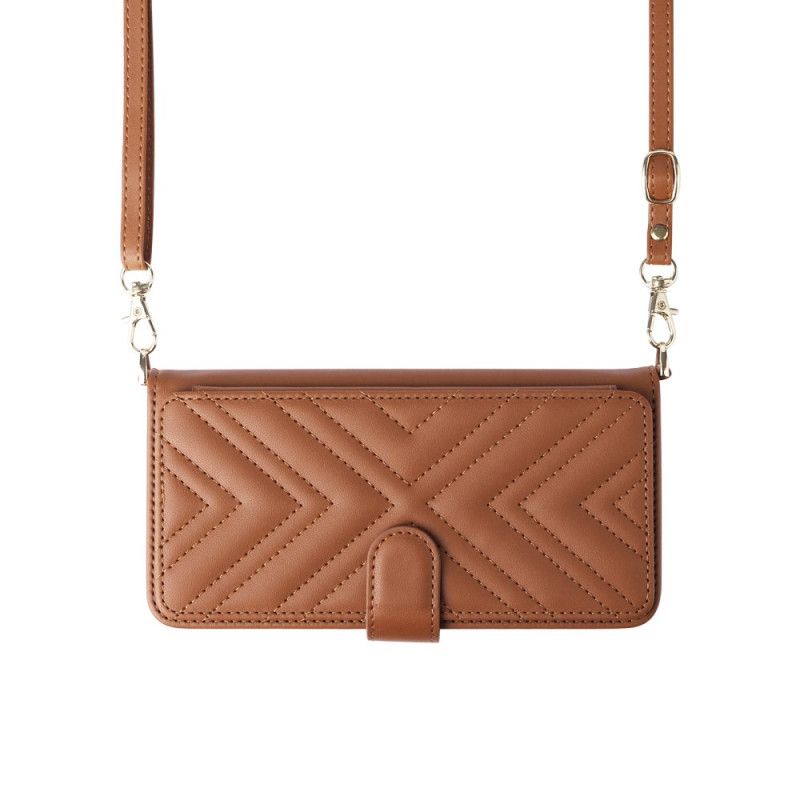 Kožený Kryt Oneplus 13r Stylová S Popruhem A Ramenním Popruhem