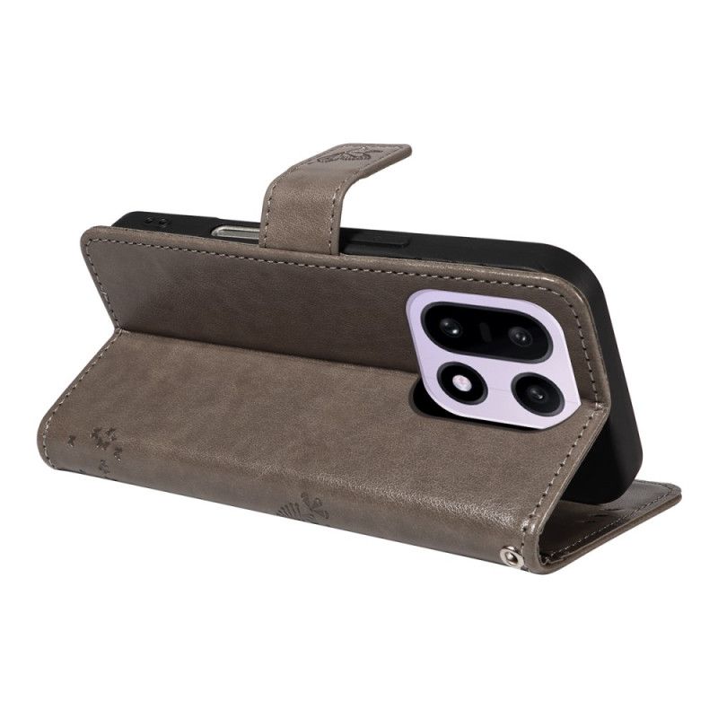 Kožený Kryt Oneplus 15 Kočka A Strom