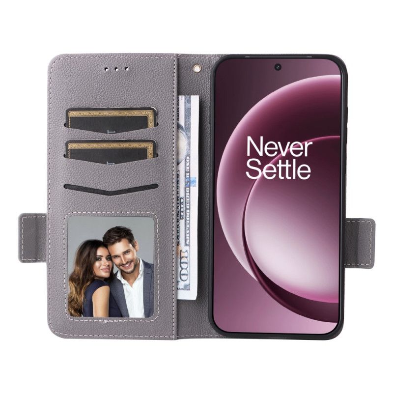 Kožený Kryt Oneplus 15 Umělá Kůže S Popruhem