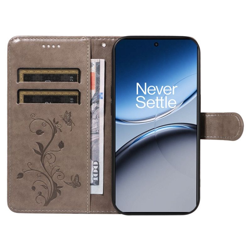 Kožený Kryt Oneplus Nord 4 Květinový Vzor