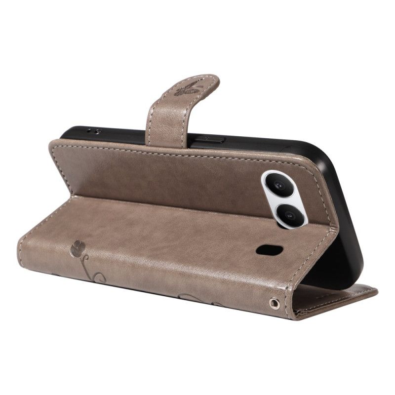 Kožený Kryt Oneplus Nord 4 Květinový Vzor