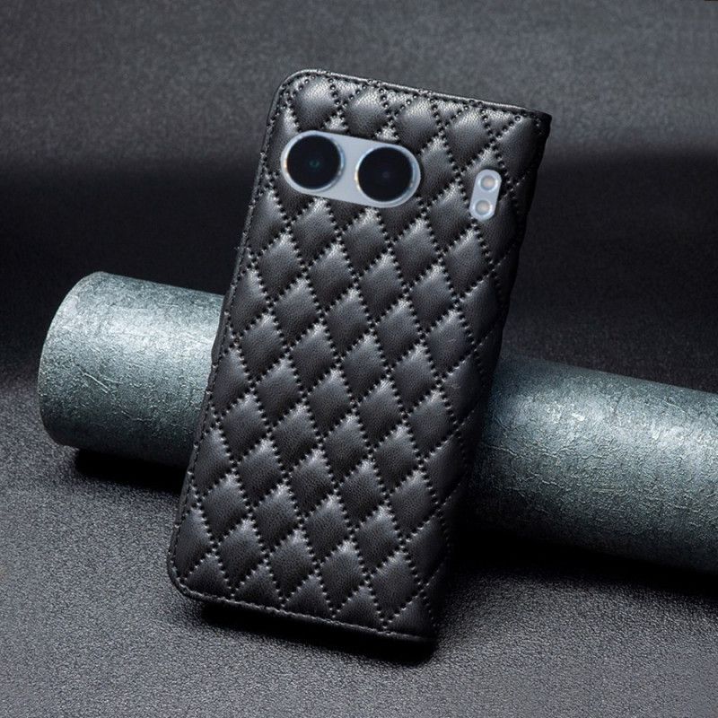 Kožený Kryt Oneplus Nord 4 Prošívaná Barva Binfen