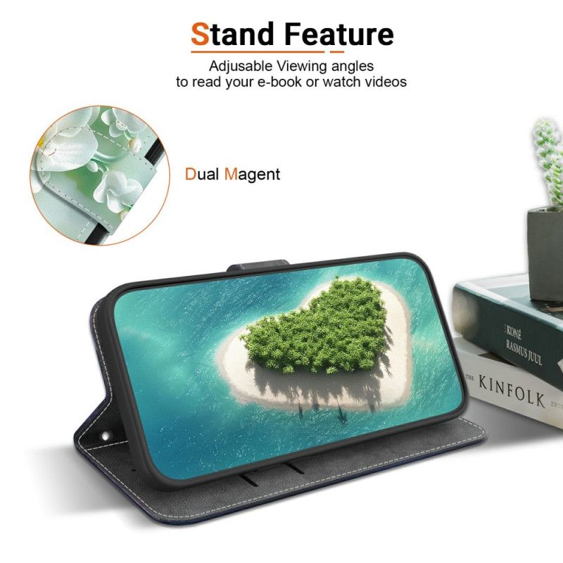 Kožený Kryt Oneplus Nord 5 Nefritové Květy