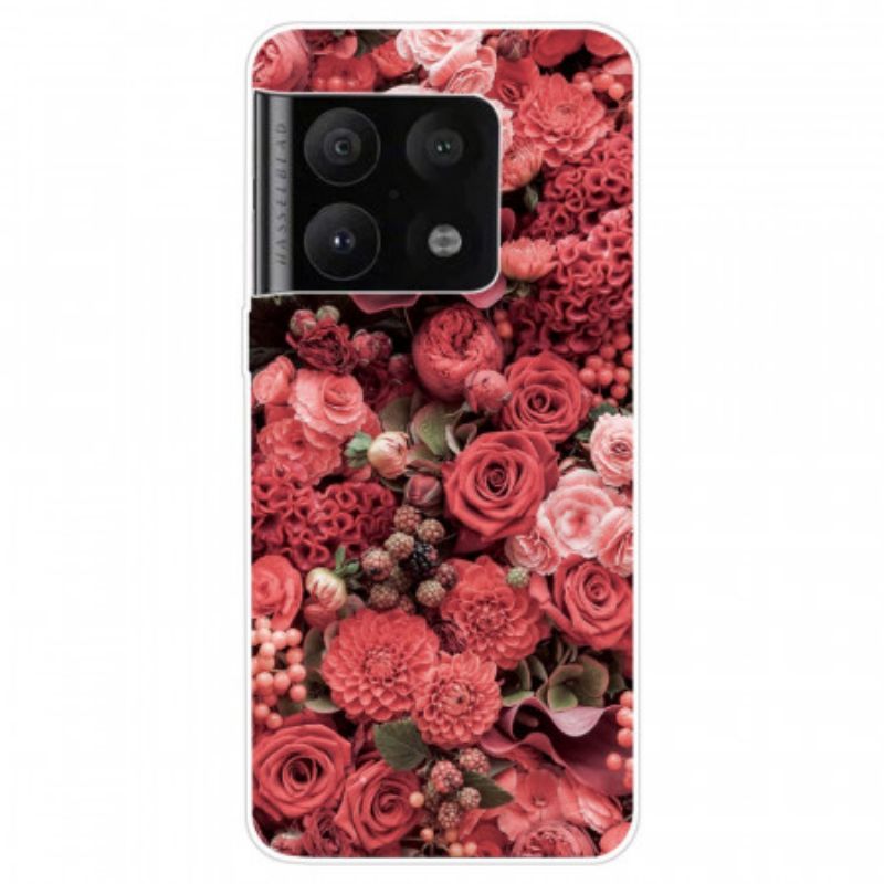 Kryt Na OnePlus 10 Pro 5G Růžové Květy