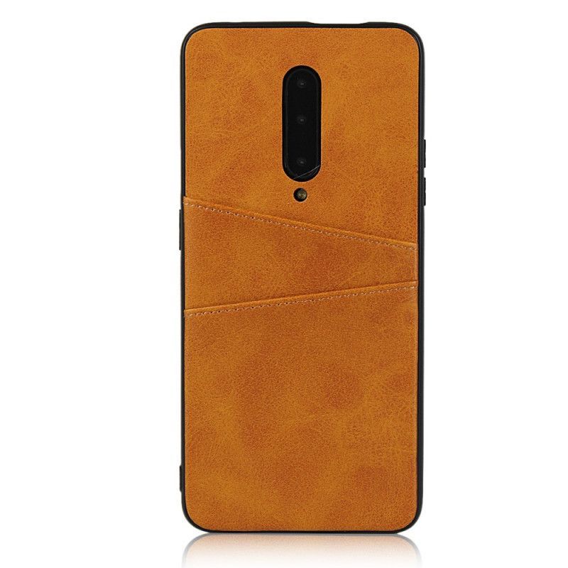 Kryt Na Oneplus 7 Pro Kožená Textura Pouzdra Na Dvojité Karty