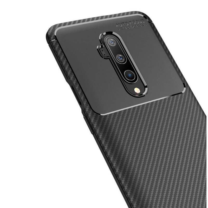 Kryt Na Oneplus 7t Pro Flexibilní Textura Uhlíkových Vláken