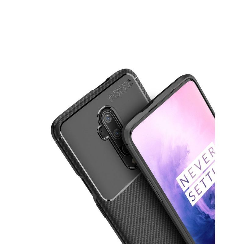 Kryt Na Oneplus 7t Pro Flexibilní Textura Uhlíkových Vláken