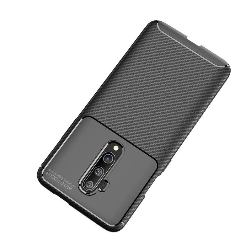 Kryt Na Oneplus 7t Pro Flexibilní Textura Uhlíkových Vláken