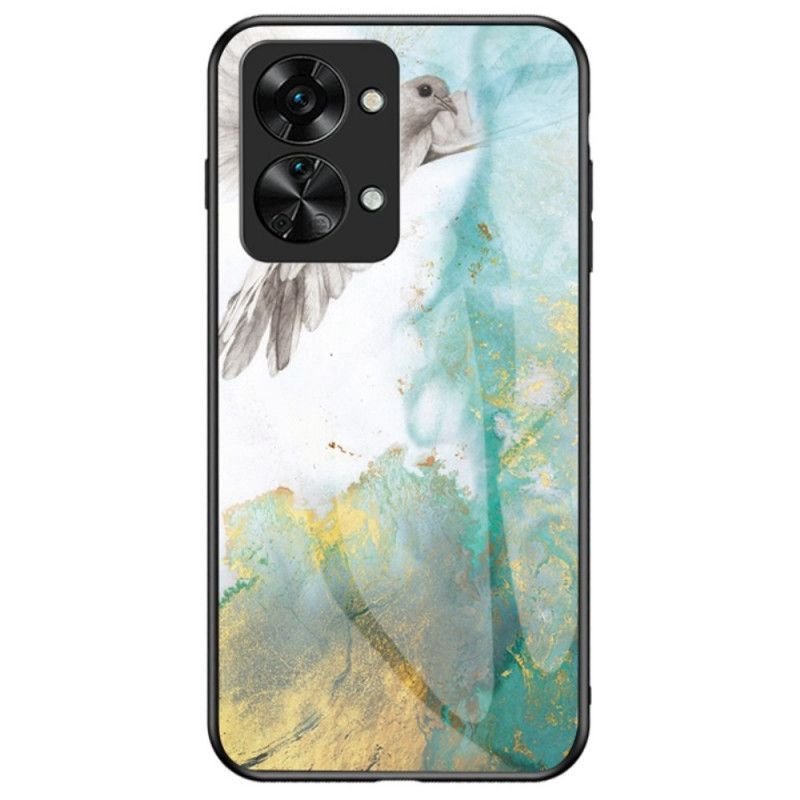 Kryt Na OnePlus Nord 2T 5G Mramorové Tvrzené Sklo