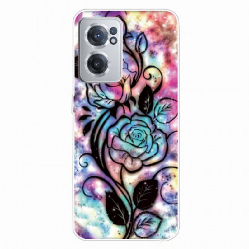 Kryt Na OnePlus Nord CE 2 5G Psychedelické Květiny