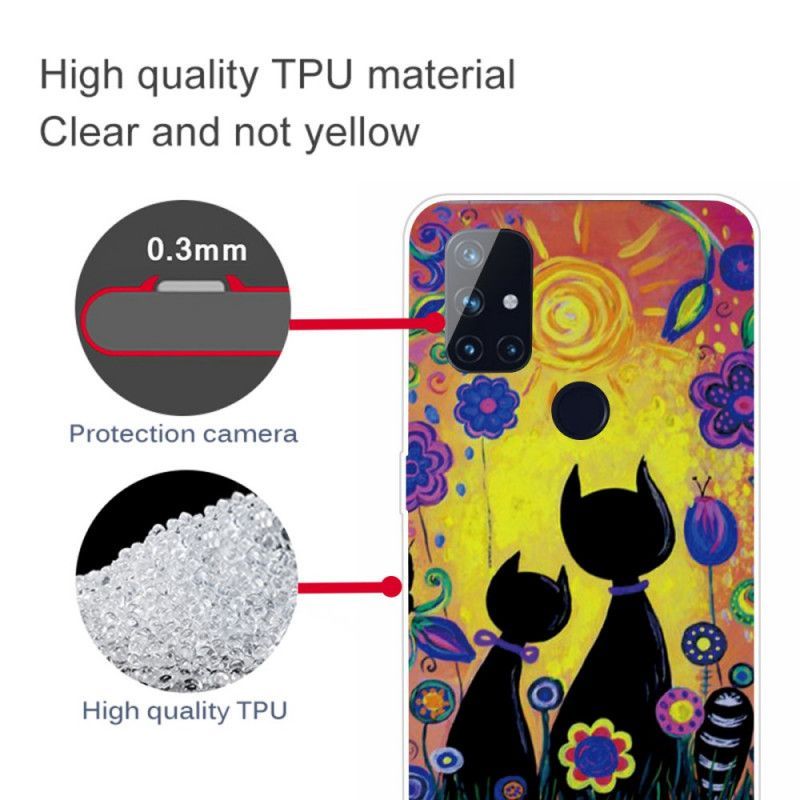 Kryt Na Oneplus Nord N10 Kreslená Kočka