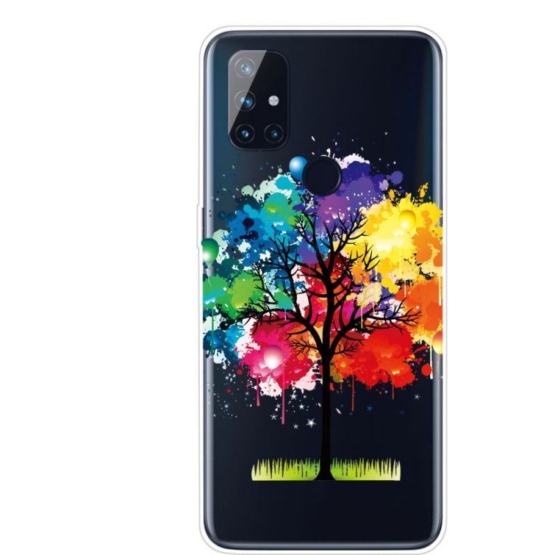 Kryt Na Oneplus Nord N100 Průhledný Akvarelový Strom