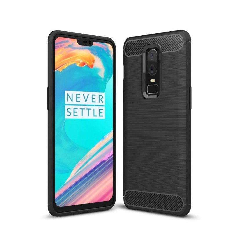 Kryt Oneplus 6 Kartáčované Uhlíkové Vlákno