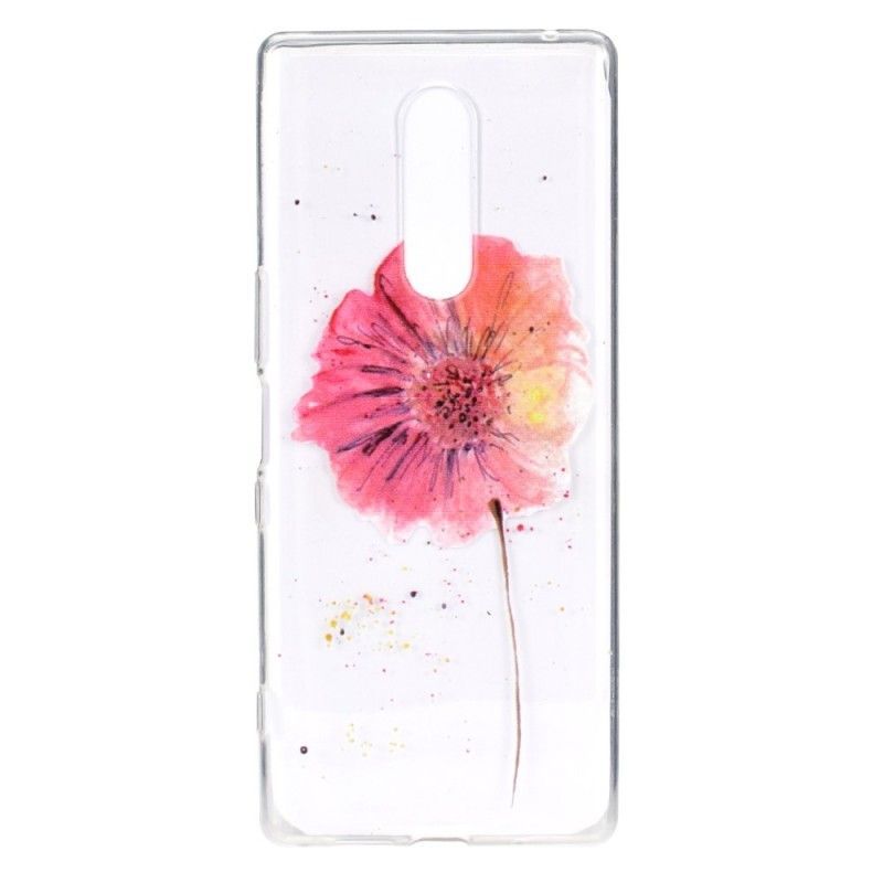 Kryt Oneplus 7 Pro Akvarelový Mák Průhledný