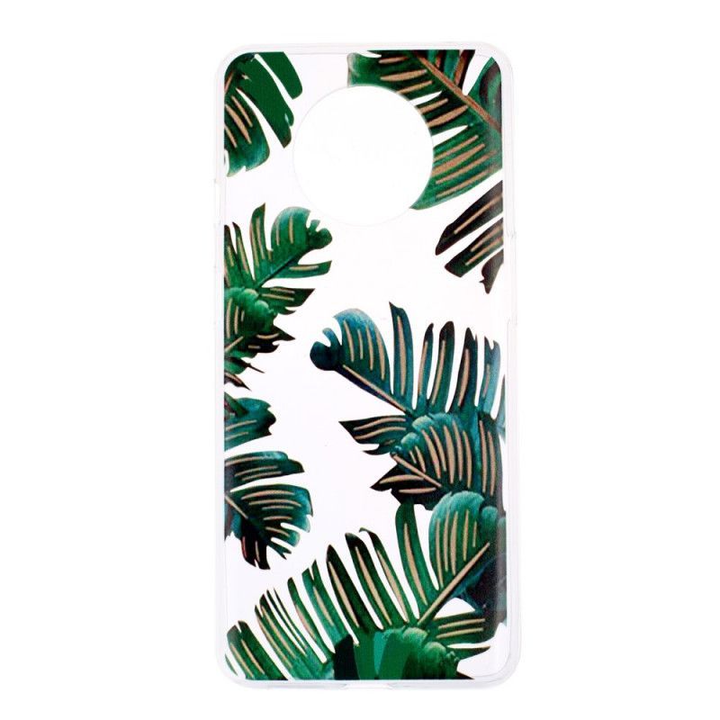 Kryt Oneplus 7t Průhledné Zelené Listy