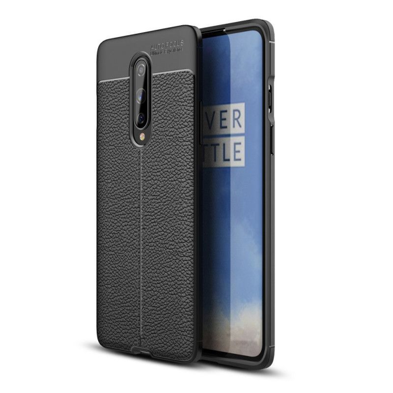 Kryt Oneplus 8 Litchi S Dvojitým Koženým Efektem