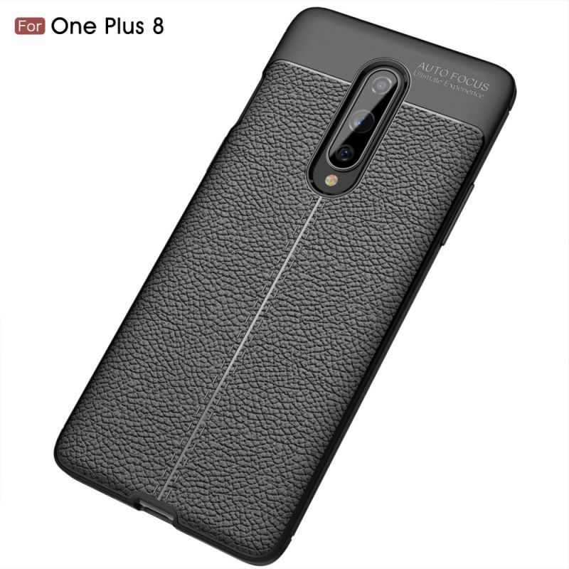 Kryt Oneplus 8 Litchi S Dvojitým Koženým Efektem