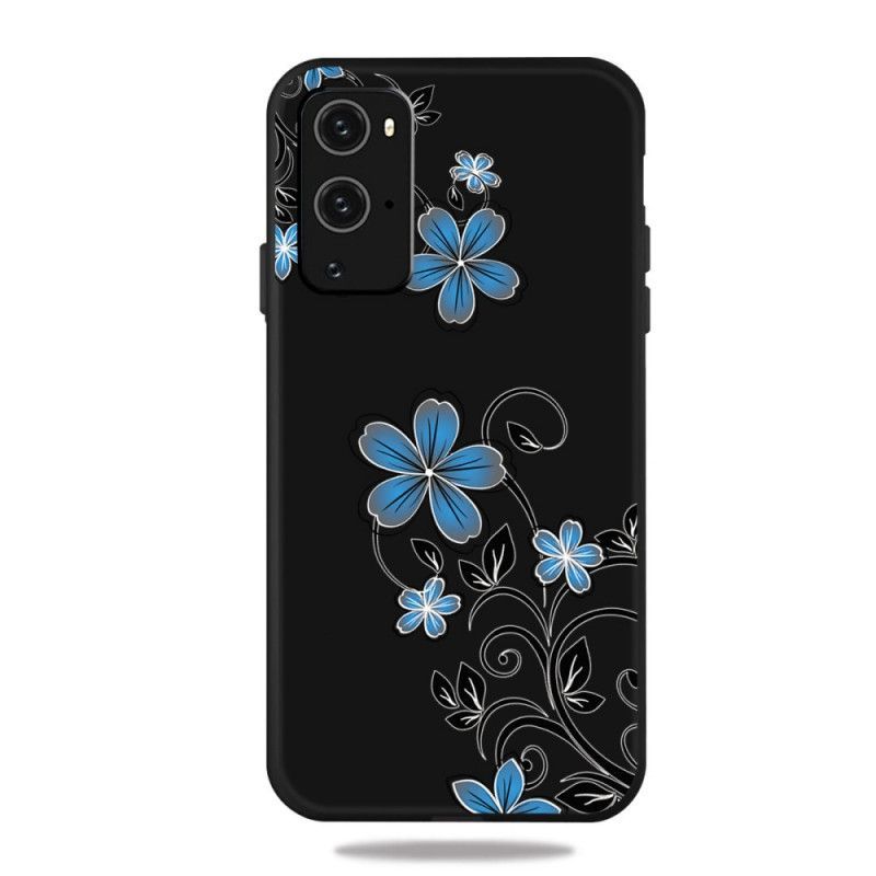 Kryt Oneplus 9 Modré Květy
