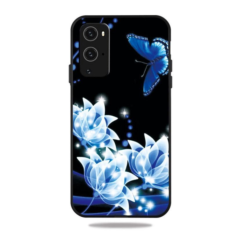 Kryt Oneplus 9 Modrý Motýl A Květiny
