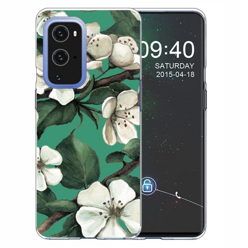 Kryt Oneplus 9 Pro Malované Bílé Květy
