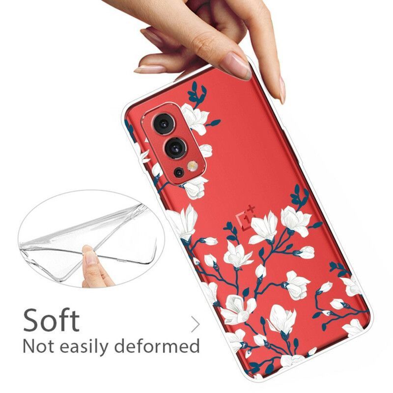 Kryt Oneplus Nord 2 5g Bílé Květy