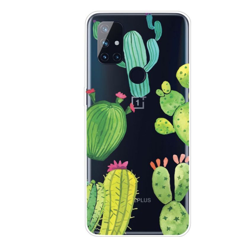 Kryt Oneplus Nord N10 Akvarelové Kaktusy