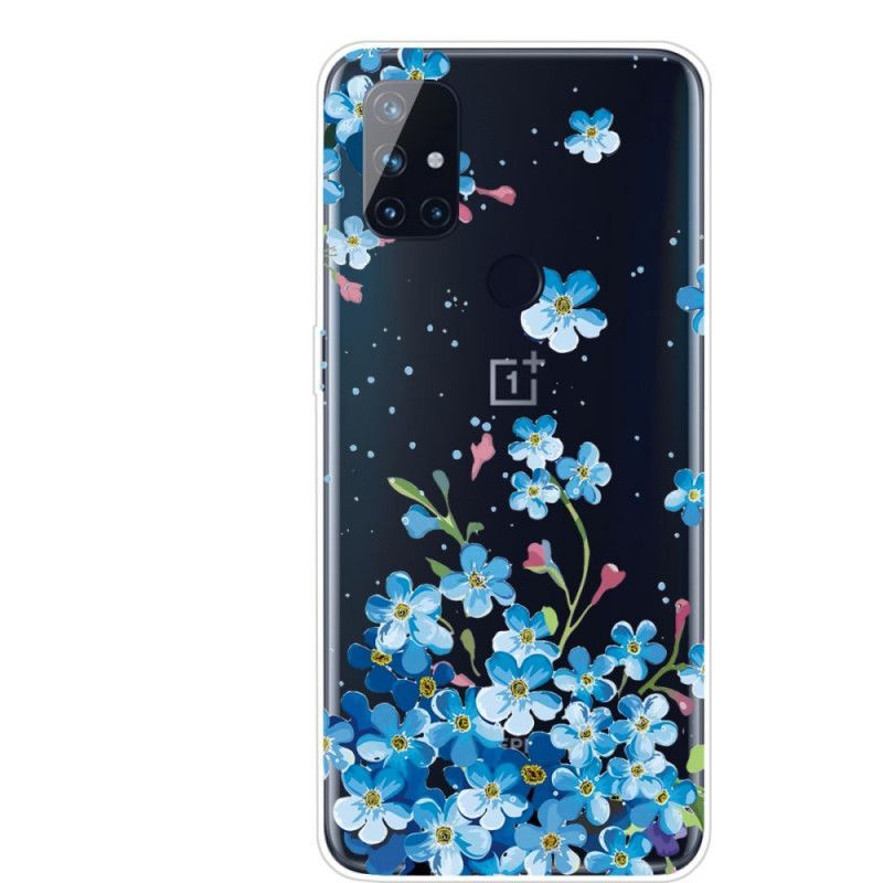 Kryt Oneplus Nord N10 Modré Květy