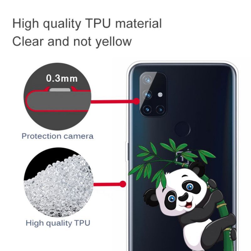 Kryt Oneplus Nord N100 Průhledná Panda Na Bambusu